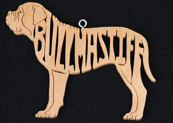Bullmastiff Wooden Puzzle Ornament