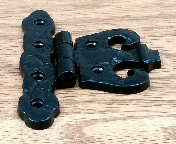 Small Cabinet Hinge, Old World, Flush Surface Mount - Wild West Hardware