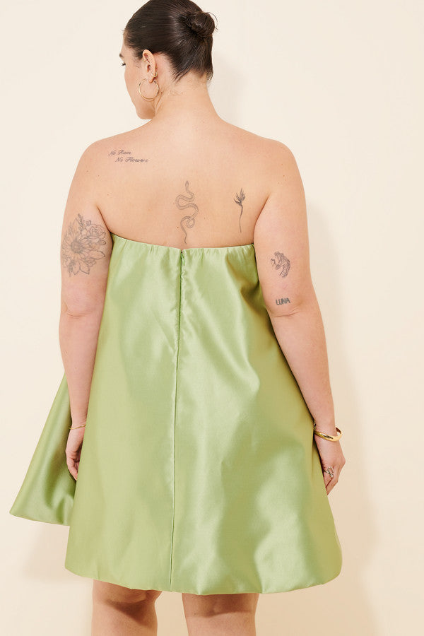 Strapless Bubble Mini Dress