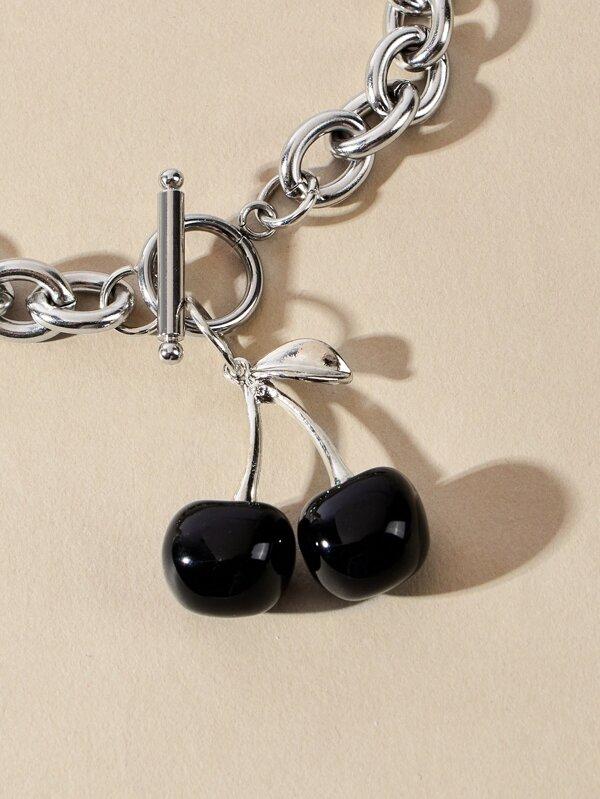 Cherry Charm Chain Necklace for Women