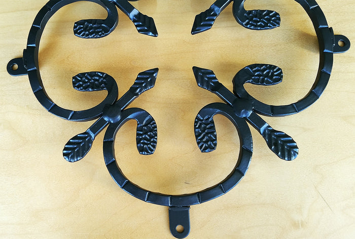 Closeup of Window Deco Grille 1-B, Gate or Door Grille Decoration - Wild West Hardware
