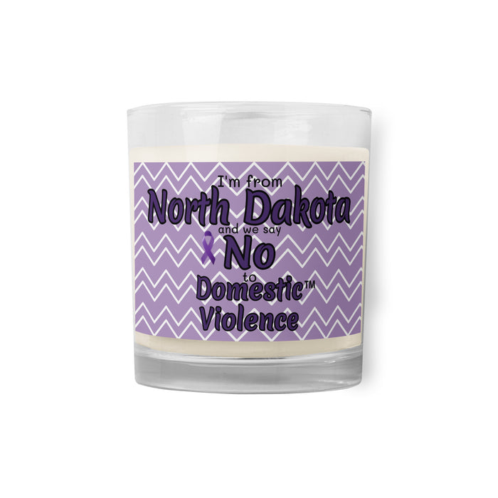Glass jar soy wax candle