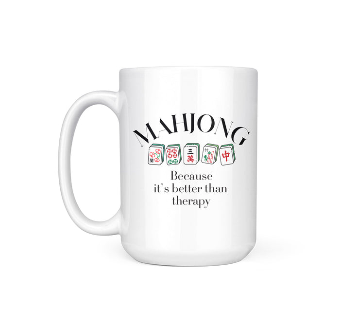 MAHJONG BETTER THAN THERAPY - MUG