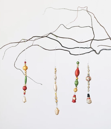 Mercury Glass Bead Ornament