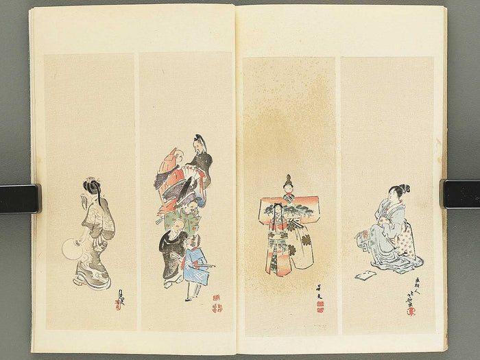 Shotaika jinbutsu gafu by Fukui Gessai, Maruyama Okyo, Matsumura Goshun, Kano Tanyu, etc... / BJ353-850