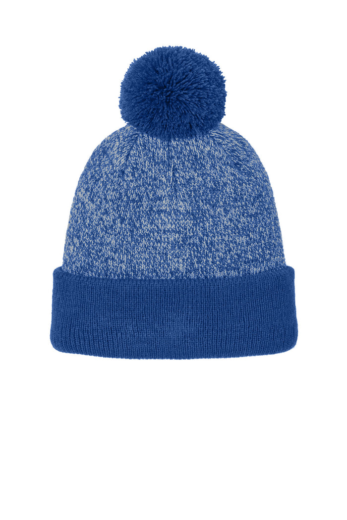 Sport-Tek® Halftime Heather Pom Beanie STC68