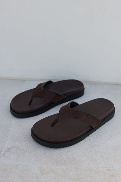 Aila Sandal Dark Cacao Suede