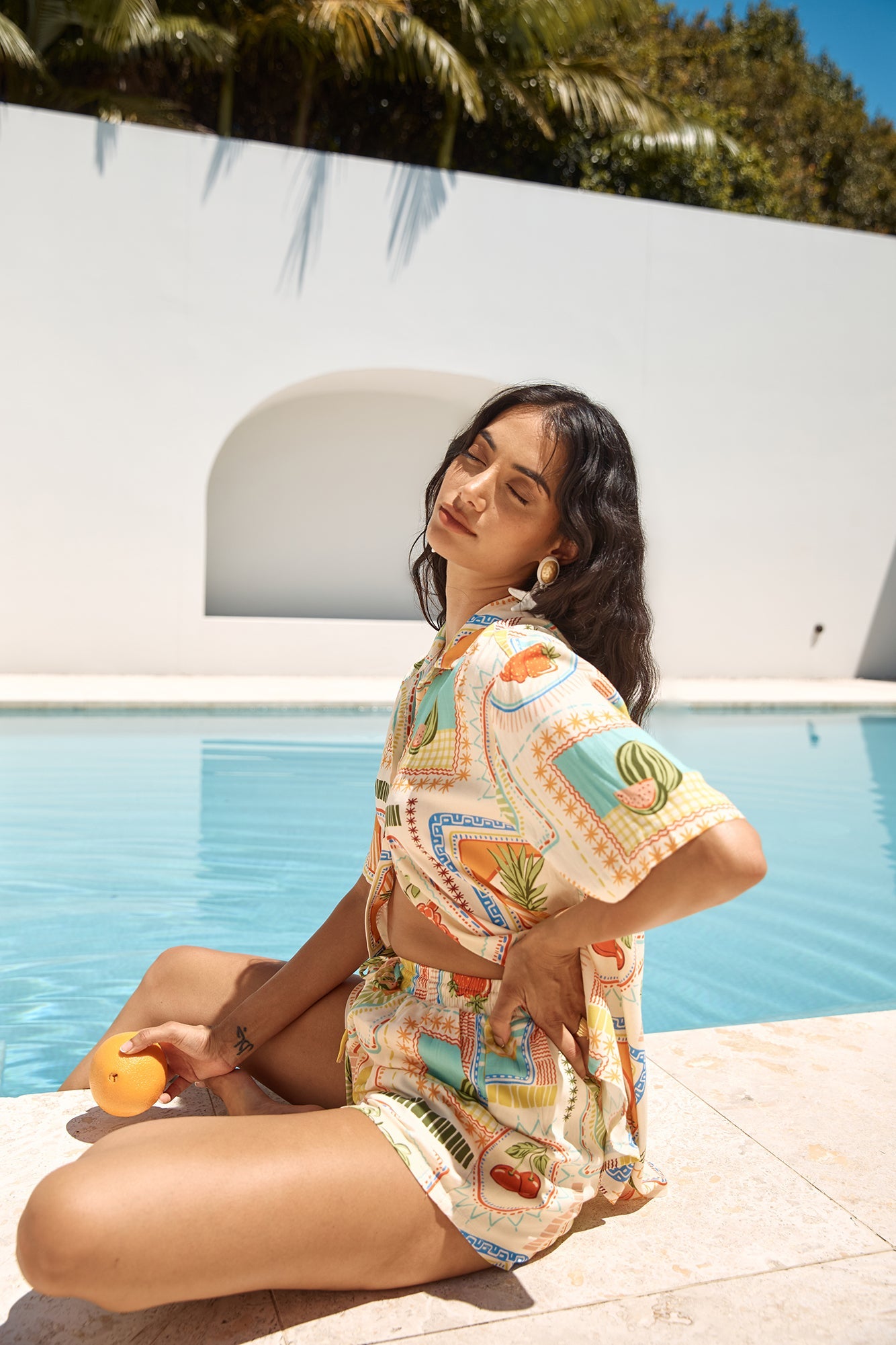 SEVEN WONDERS Sola Short Agata Print