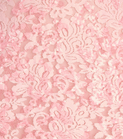 Maryam Sequin Lace A-Line Mini Dress
