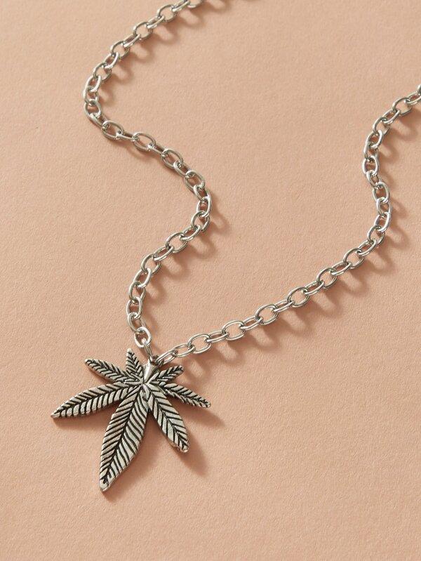 1pc Maple Leaf Charm Necklace for Women