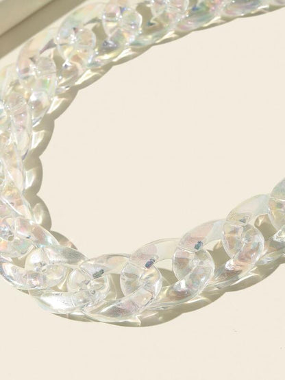 Clear Chain Necklace for Women