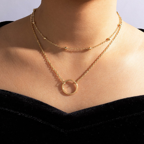 Simplicity Geometric Patchwork Necklaces