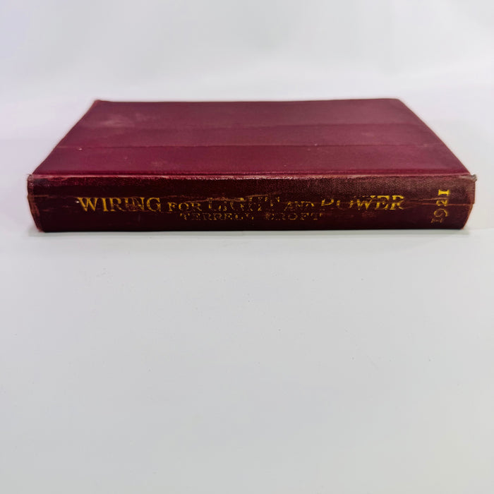 1921 Wiring for Light and Power by Terrell Croft Antique Illustrated Electrical Code Reference Book