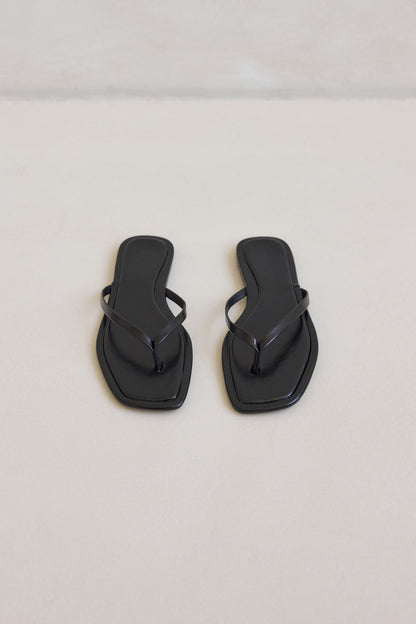 Millicent Sandal Black Shine