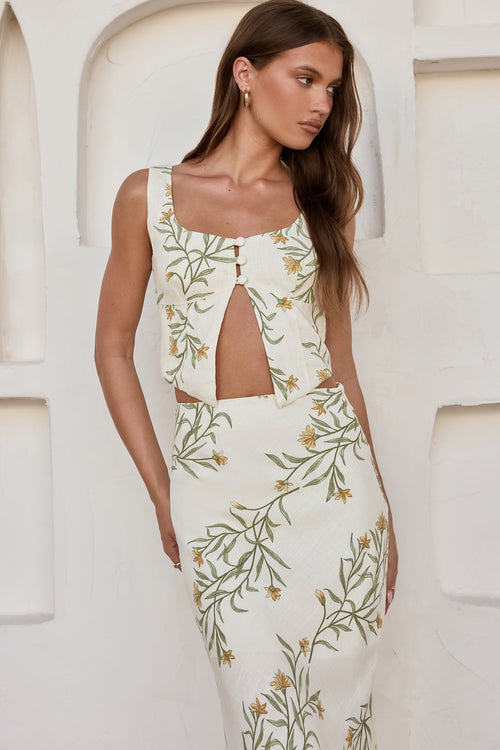 Hopes And Dreams Crop Top Cream
