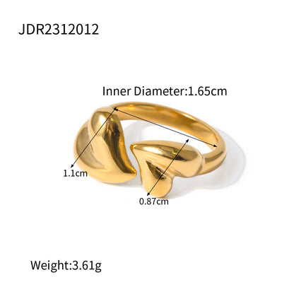 Aurelia - Gold-Plated Heart Ring