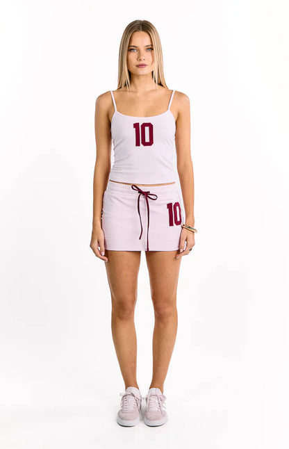 Alexa Pink Jersey Skort