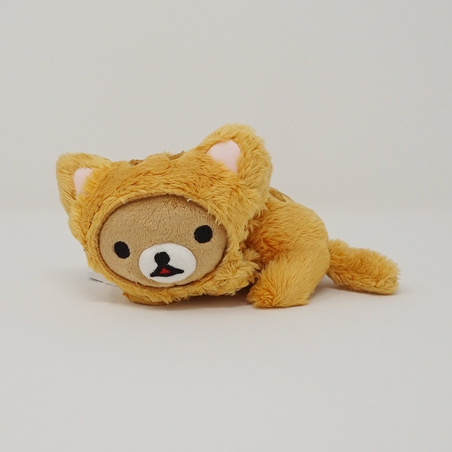 2014 Small Lying Rilakkuma with Cat Costume Neko Plush - Cat Theme - San-X