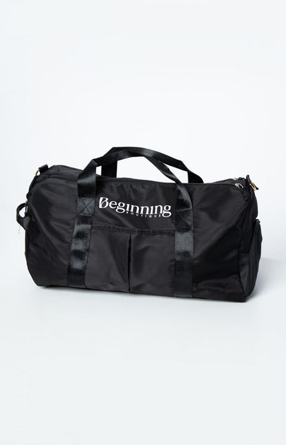 Beginning Boutique Black Duffle Bag