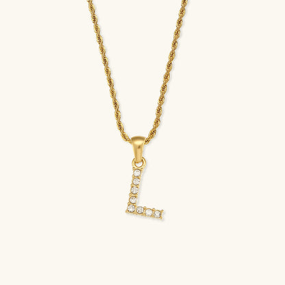 Celeste Initial Diamond Necklace