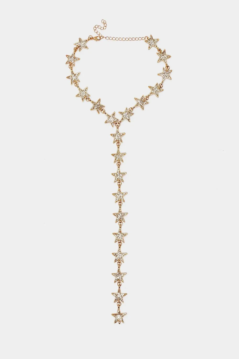 Melisa Stars Drop Choker Necklace