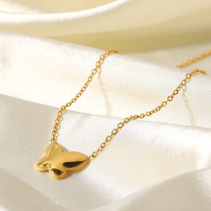 Seraphina Butterfly Pearl Necklace