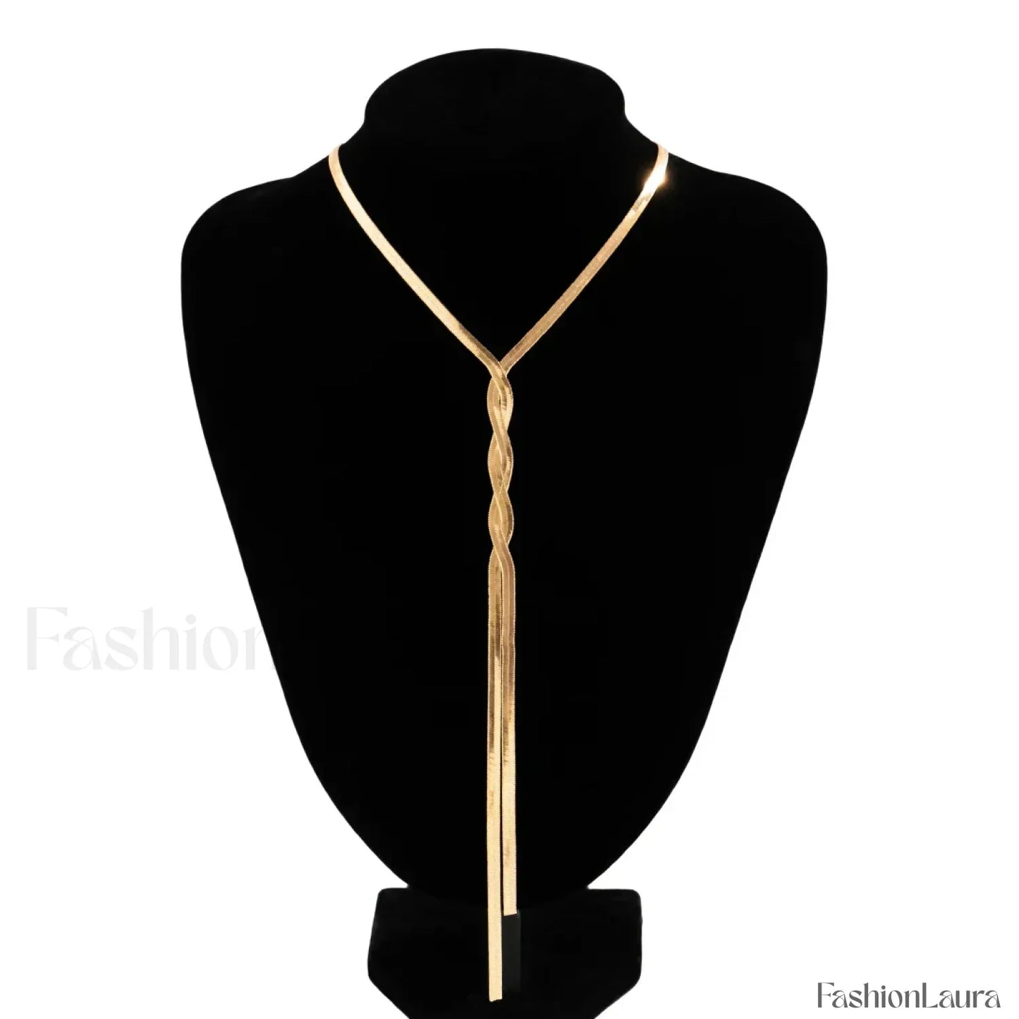 Adjustable Flat Temperament Weave Link Chest New Necklace