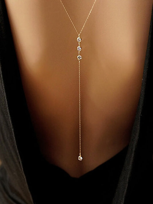 necklace Elegant Wedding Pure Color Necklaces / Gold / Silver / Fall / Winter / Spring for Women