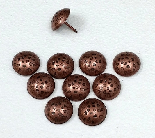 copper decorative nails - antique copper clavos - assorted