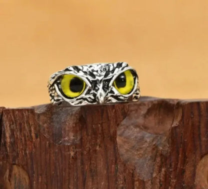 Antique Owl Creature Dark Ring
