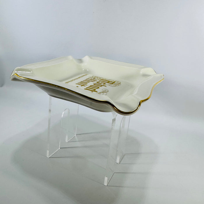 Asbach Uralt Ashtray Vintage German Porcelain Advertising Ashtray
