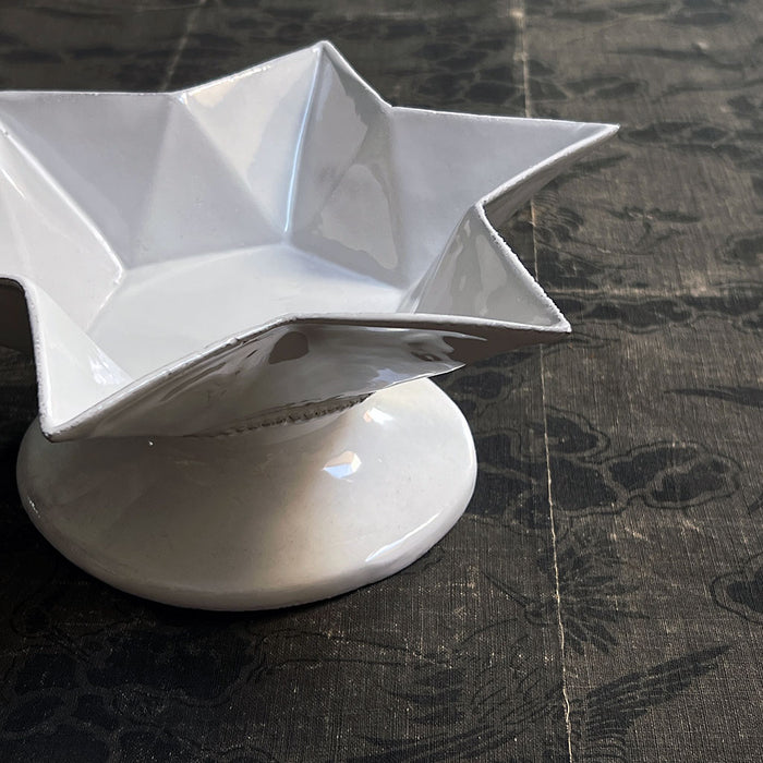 Astier de Villatte Etoile (Star) Bowl on Stand