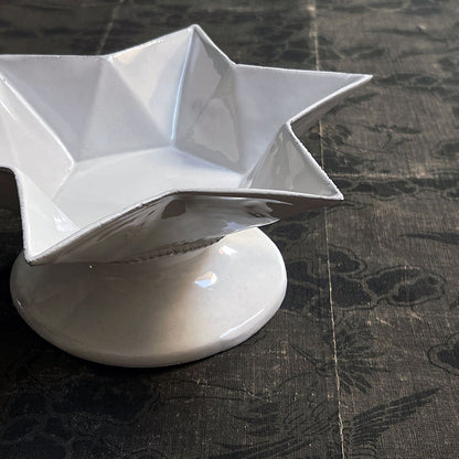 Astier de Villatte Etoile (Star) Bowl on Stand