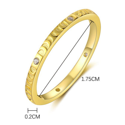 Sterling Silver Square Geometric Zirconia Ring