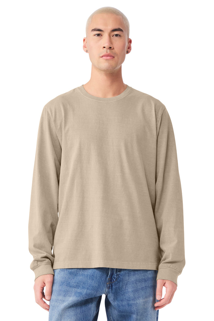 BELLA+CANVAS® Unisex Heavyweight Garment-Dyed Long Sleeve Tee BC4851GD