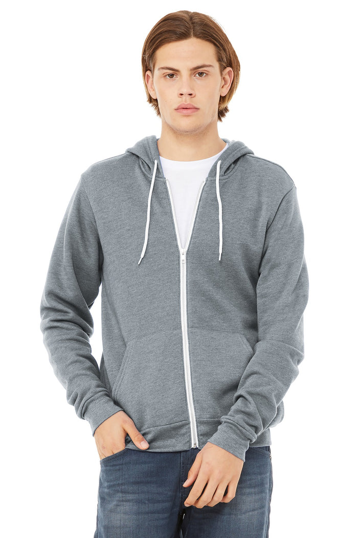 BELLA+CANVAS ® Unisex Sponge Fleece Full-Zip Hoodie. BC3739