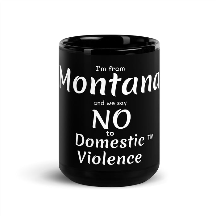 Black Glossy Mug - Montana