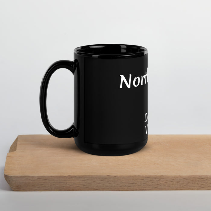 Black Glossy Mug - North Dakota
