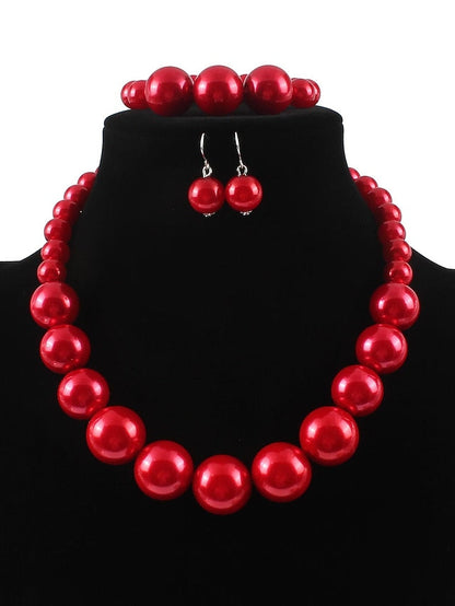 necklace Chic & Modern Party Pure Color Jewelry Sets for Women