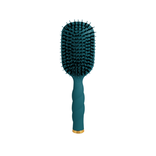 Boar Bristle Hair Brush - Teal With It