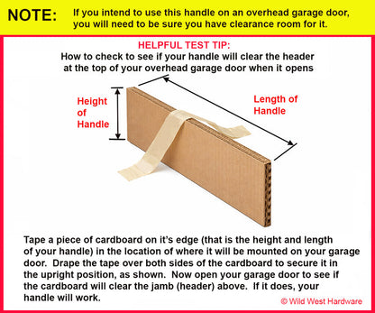 Bridge Door Pull - Barn Door Handle - Multiple Finishes Available