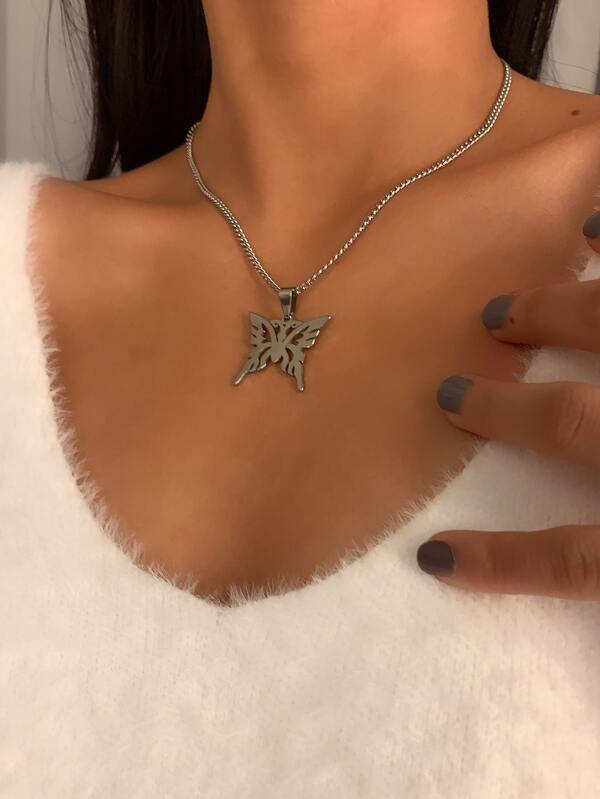 Butterfly Charm Necklace for Women