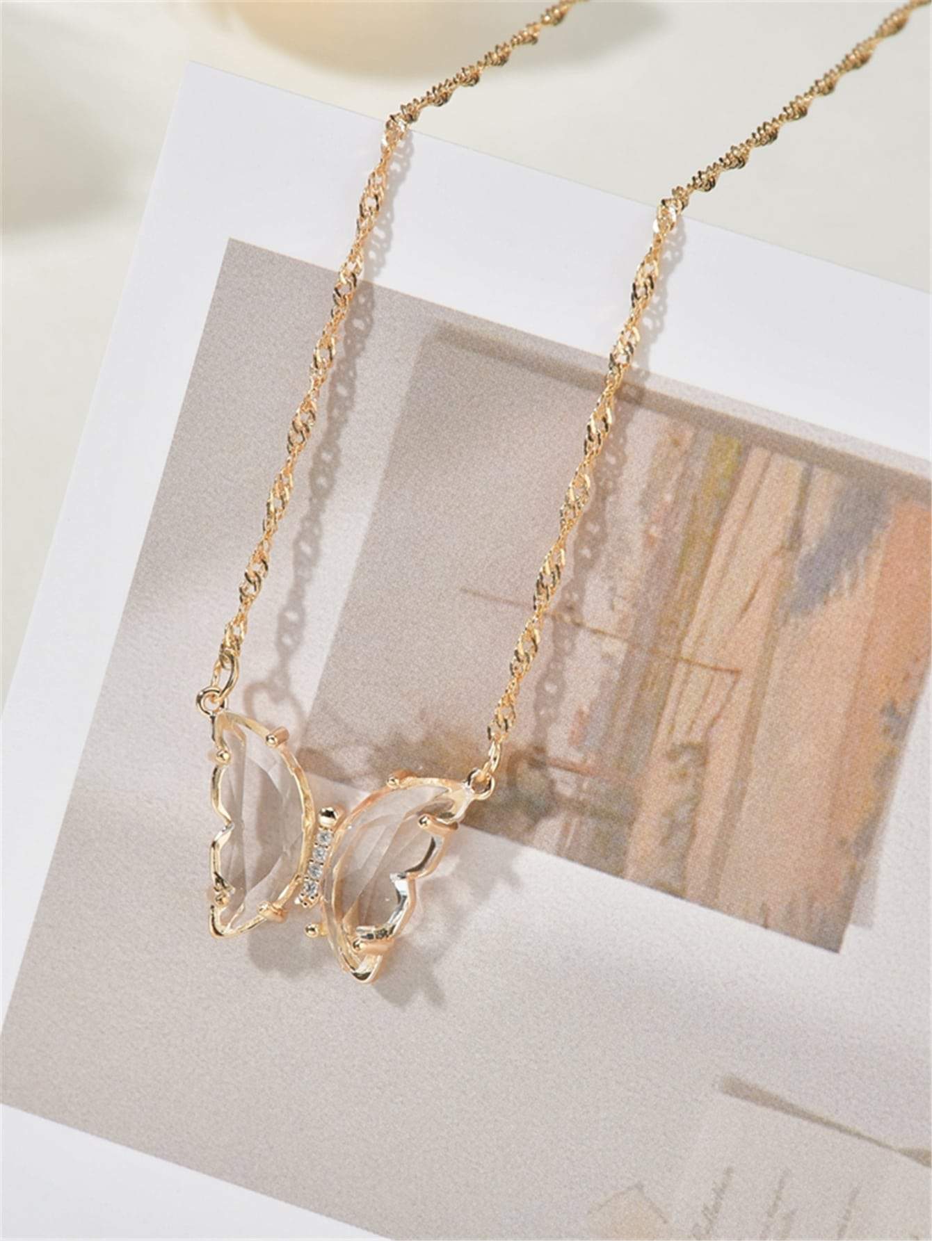 Butterfly Decor Necklace for Women