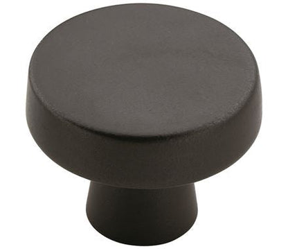 Cabinet Knobs - Blackrock Series - 1-5/16" Inch - Black Bronze Finish - Sold Individually