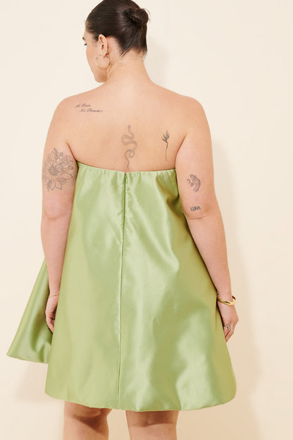 Strapless Bubble Mini Dress