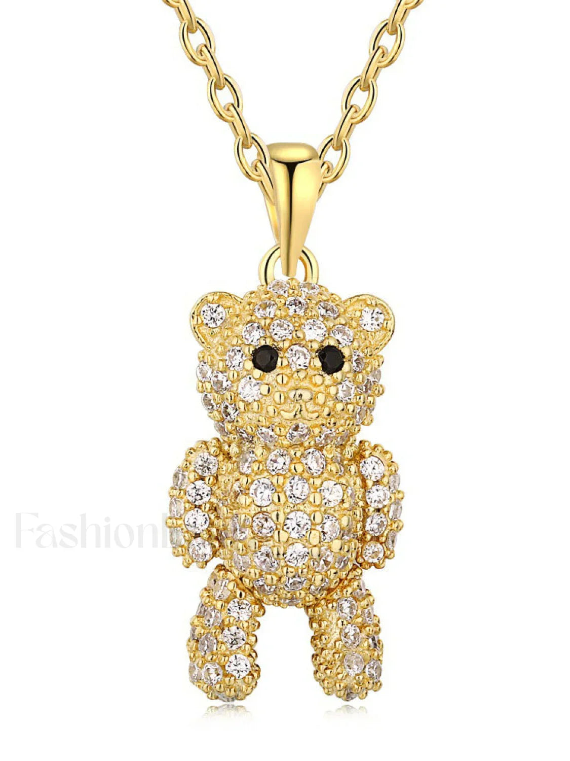 Crystal Bear Necklace