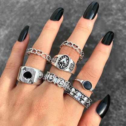 Dark Skull Blossom Seraphim Butterfly Band