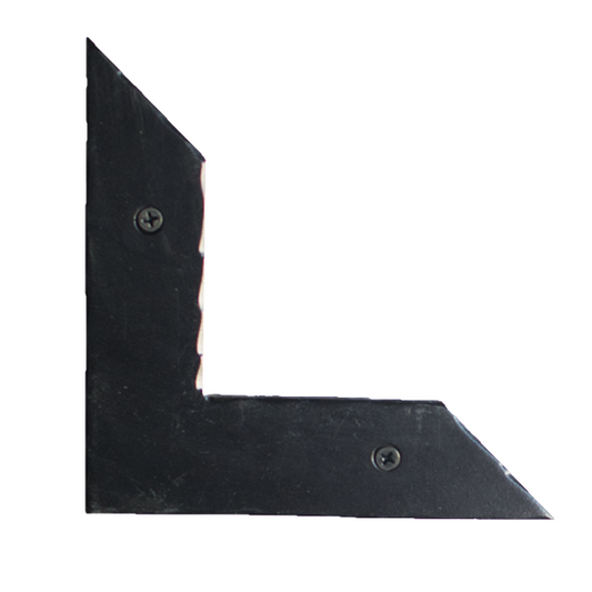 Diagonal End Corner Strap "L" Bracket - 6" Inch - Multiple Finishes Available - Sold Individually