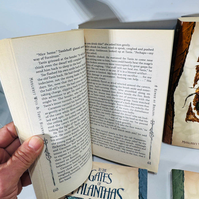 Dragonlance Chronicles Fantasy 6-Book Set — A Rumor of Dragons to A Dawn of Dragons (2003–2004) — Margaret Weis & Tracy Hickman | Young Adult Adaptation Series