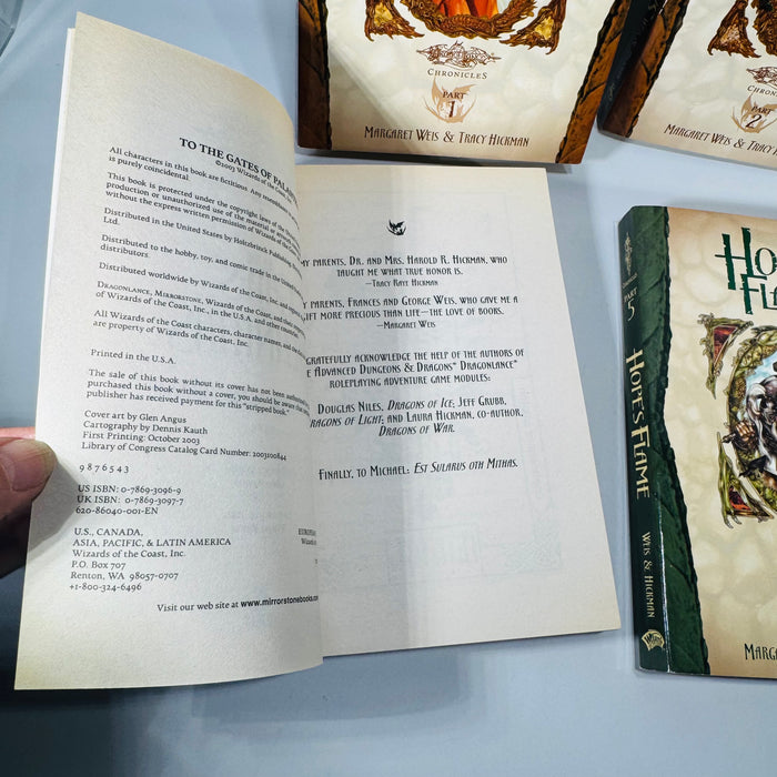 Dragonlance Chronicles Fantasy 6-Book Set — A Rumor of Dragons to A Dawn of Dragons (2003–2004) — Margaret Weis & Tracy Hickman | Young Adult Adaptation Series